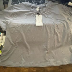 P’Tula “The Half Time Crop” Misty Grey - XS NEW WITH TAGS